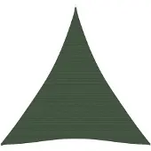 vidaXL Voile d'ombrage 160 g/m² vert foncé 4x5x5 m HDPE