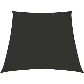 vidaXL Voile de parasol Tissu Oxford trapèze 2/4x3 m Anthracite
