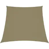 vidaXL Voile de parasol Tissu Oxford trapèze 2/4x3 m Beige