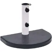 vidaXL Socle de parasol Noir 40x28x4 cm Granite