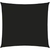 vidaXL Voile de parasol tissu oxford carré 6x6 m noir