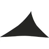 vidaXL Voile d'ombrage 160 g/m² Noir 4x5x6,8 m PEHD