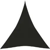 vidaXL Voile d'ombrage 160 g/m² Noir 4x5x5 m PEHD
