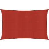 vidaXL Voile d'ombrage 160 g/m² Rouge 2x4,5 m PEHD