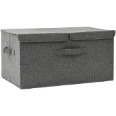 vidaXL Boîte de rangement en tissu 50x30x25 cm Anthracite