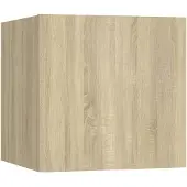 vidaXL Table de chevet Chêne sonoma 30,5x30x30 cm Bois d'ingénierie