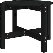 vidaXL Table basse noire à62,5x45 cm pin massif