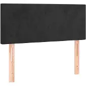 vidaXL Tête de lit noir 90x5x78/88 cm velours