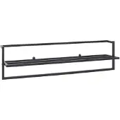 vidaXL Porte-serviettes Noir 95x25x22 cm Fer