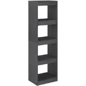 vidaXL Bibliothèque/Séparateur de pièce Gris 40x30x135,5 cm Pin massif