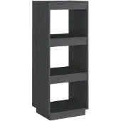 vidaXL Bibliothèque/Séparateur de pièce gris 40x35x103 cm pin massif