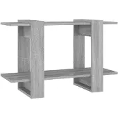vidaXL Bibliothèque/Séparateur de pièce Sonoma gris 80x30x51 cm