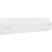 vidaXL Tête de lit avec chevets Blanc Bois composite