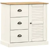 vidaXL Sideboard avec tiroirs VIGO 78x40x75 cm pin massif