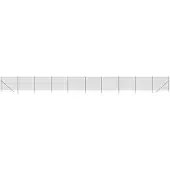 vidaXL Clôture en grillage 1,6x25 m en acier galvanisé couleur anthracite