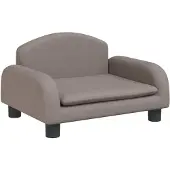vidaXL Canapé pour enfants Taupe 50x40x30 cm Tissu