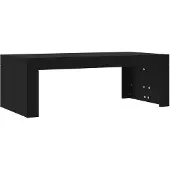 vidaXL Table basse noire 102x50x36 cm Bois composite