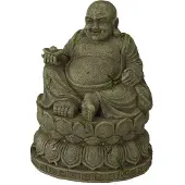 Europet Décoration d'aquarium Bouddha assis - Taille M ca.9.5x9.5x12.5cm (Décoration, Buddha)