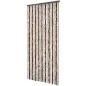vidaXL Moustiquaire Beige et marron clair 90x220 cm Chenille