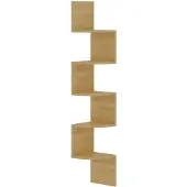 vidaXL Étagère d'angle murale chêne sonoma 19x19x123cm bois ingénierie