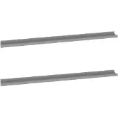 vidaXL Étagères murales 2 pcs Gris 115x9x3 cm