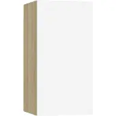 vidaXL Armoire TV Blanc Chêne Sonoma 30,5x30x60 cm Bois composite