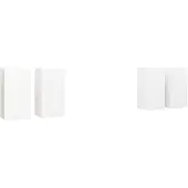 vidaXL Armoires TV 4 pcs. Blanc 30,5x30x60 cm Bois composite