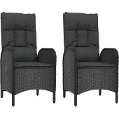 vidaXL Chaises de jardin 2 pcs. Poly rotin