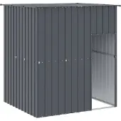 vidaXL Niche pour chiens avec toit Anthracite 165x153x181 cm Acier galvanisé