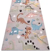 Rugsx Tapis FUN Dino pour enfants Dinosaures beige 160x220 cm