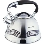 KINGHOFF STEEL KETTLE INOX 3.0L KB-7048, Bouilloire électrique, Argent