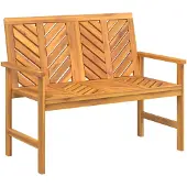 vidaXL Banc de jardin 109 cm bois massif acacia