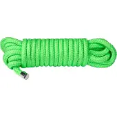 Ouch! - corde de bondage phosphorescente (5 m, verte)