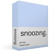Snoozing Jersey - Drap housse - 100% Coton - 120x200 cm - Bleu clair