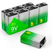 Gold Peak Industries 030E1604ALB8 8er Batterie SUPER E-Block 9,0 V