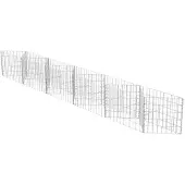 vidaXL Panier de gabion, acier galvanisé 300x30x50 cm