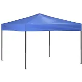 vidaXL Tente de réception pliante bleue 3x3 m