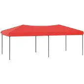 vidaXL Tente de réception pliante rouge 3x6 m