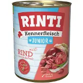 Rinti Kennerfleish Junior Chicken - avec du poulet pour chiots - 6x400 g