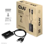 Club 3D DisplayPort vers DVI-D Dual Link HDCP OFF (8.20 cm), Adaptateur données + vidéo, Noir