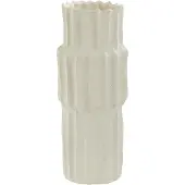 Light & Living Vase Longa en céramique, 36cm - Crème