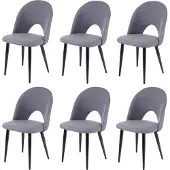 Mendler Chaise de salle à manger -D73 (lot de 6)