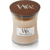 Woodwick White Honey Miel Blanc bougie parfumée avec mèche en bois 85 g