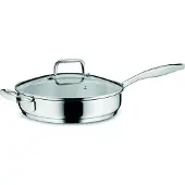 kela Poêle en acier inoxydable avec couvercle 18/10 FLAVORIA 24 cm KL-10185