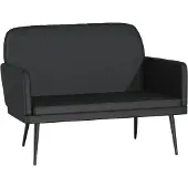 vidaXL Banc Noir 107x80x81 cm Similicuir