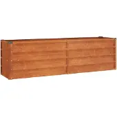 vidaXL Lit surélevé Rouillé 160x40x45 cm acier corten