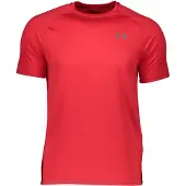 Under Armour T-Shirt fonctionnel 'Tech 2.0' anthracite / rouge feu
