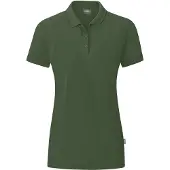 Jako Polo Organic pour femmes, Couleur:olive, Taille:42