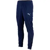 Puma Pantalon de sport 'TeamRise' bleu marine / blanc