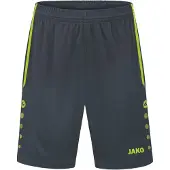 Jako Pantalon de sport gris basalte / vert fluo